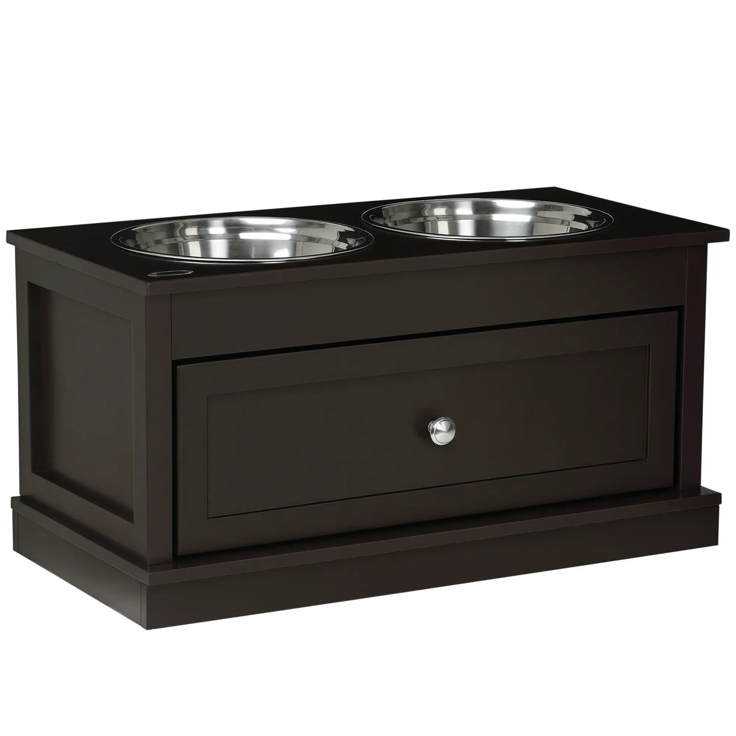 Elevated Dog Bowls with Storage, Large, Coffee Dog Bowls at Gallery Canada