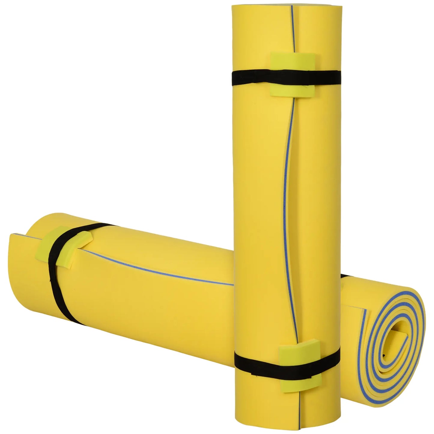 10' x 5' Roll-Up Pool Float Pad, Water Mat for Play, Relaxation, Yellow Floating Water Mats at Gallery Canada