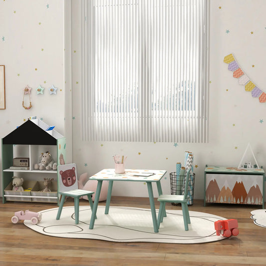 Toy Box with Lid, Storage Organizer, Safety Hinge, Green Baby & Kids Storage Green at Gallery Canada