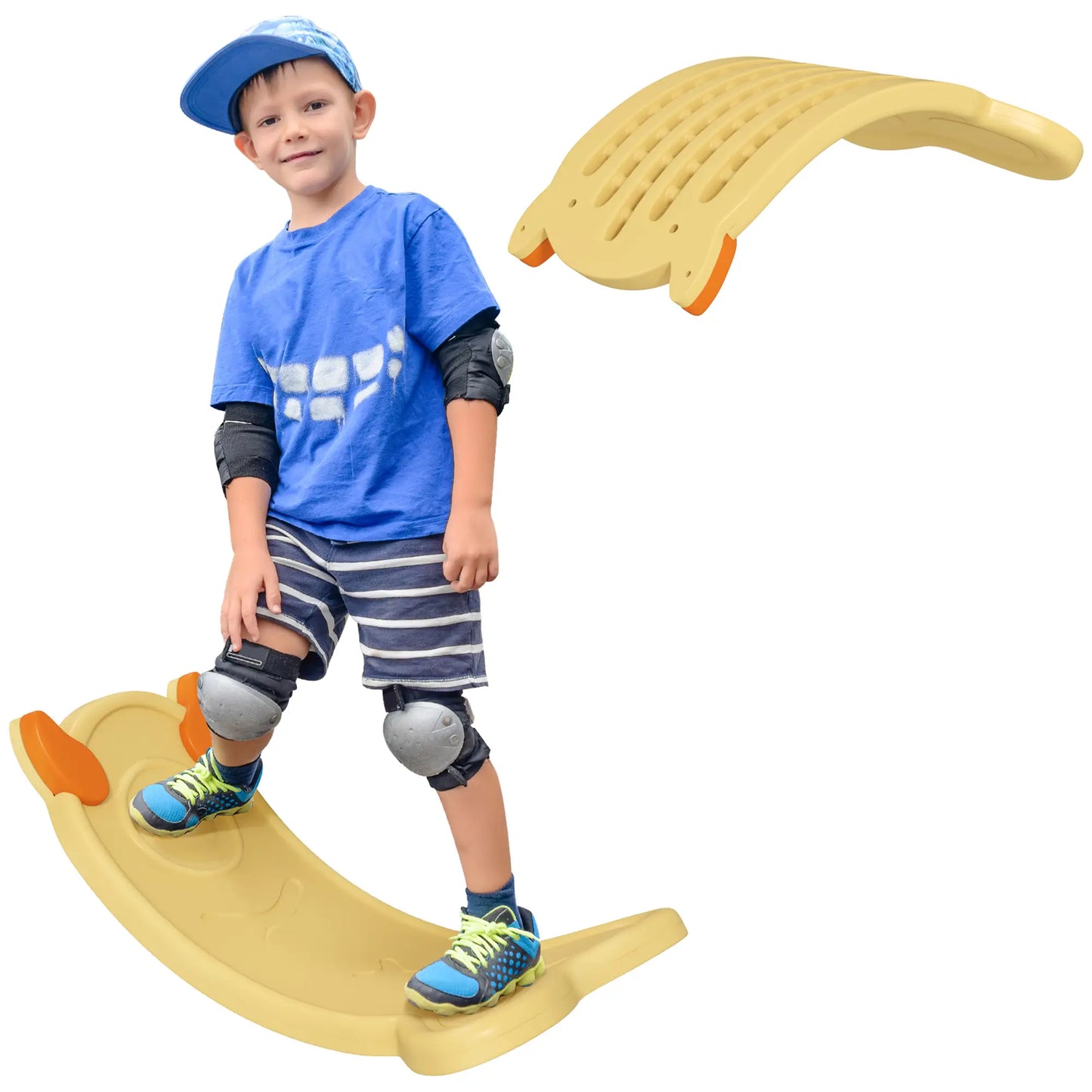 24.4" Kids Balance Board, Wobble Board, Ages 3-6, Yellow Kids Gym & Playmats at Gallery Canada