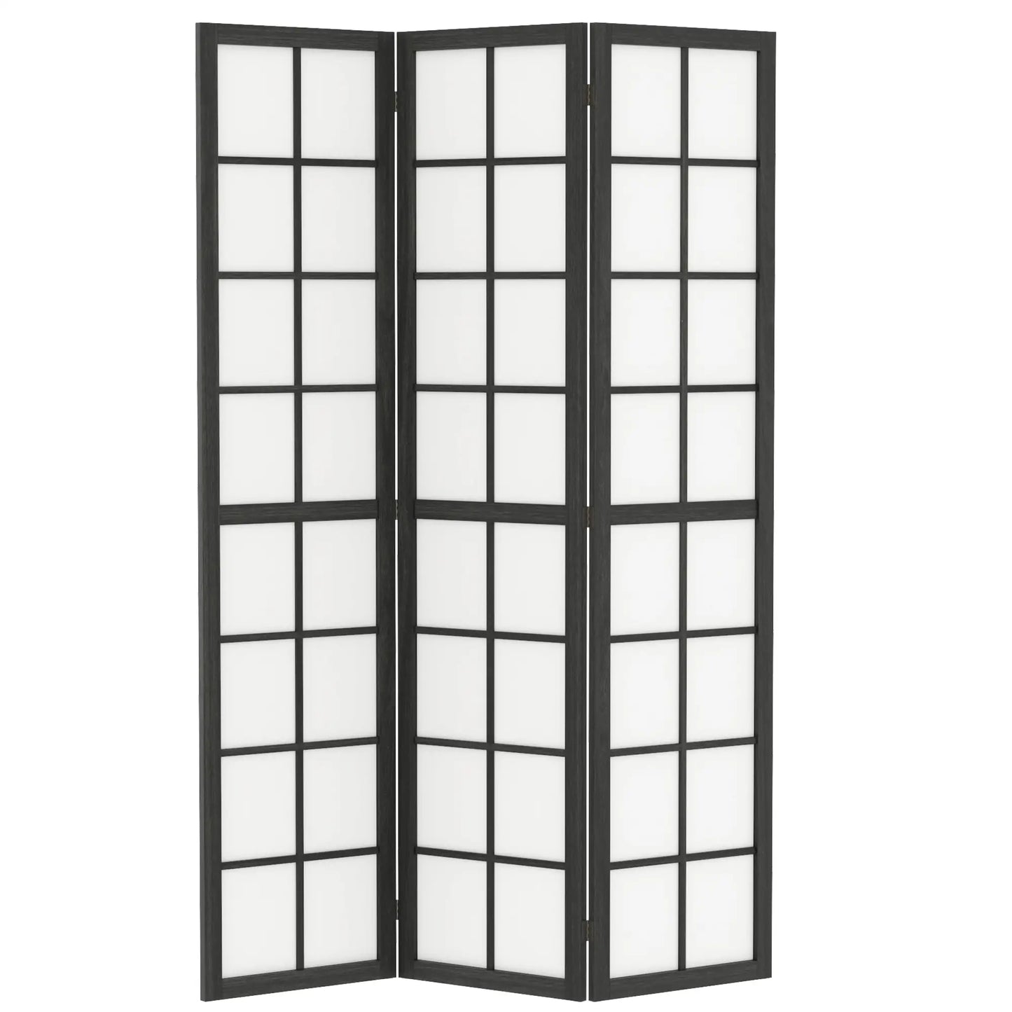 3 Panel Room Divider, 5.6 ft Folding Partition, Black Room Dividers at Gallery Canada
