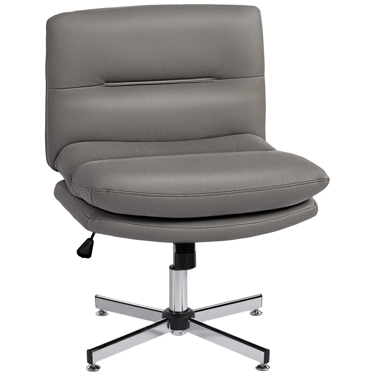 Armless Office Chair, Adjustable Height, Tilt Function, Grey Task Chairs at Gallery Canada