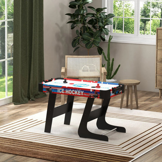 40 Folding Air Hockey Table, 2 Pucks, 2 Pushers, Scoreboard, White Game Tables White, Black at Gallery Canada