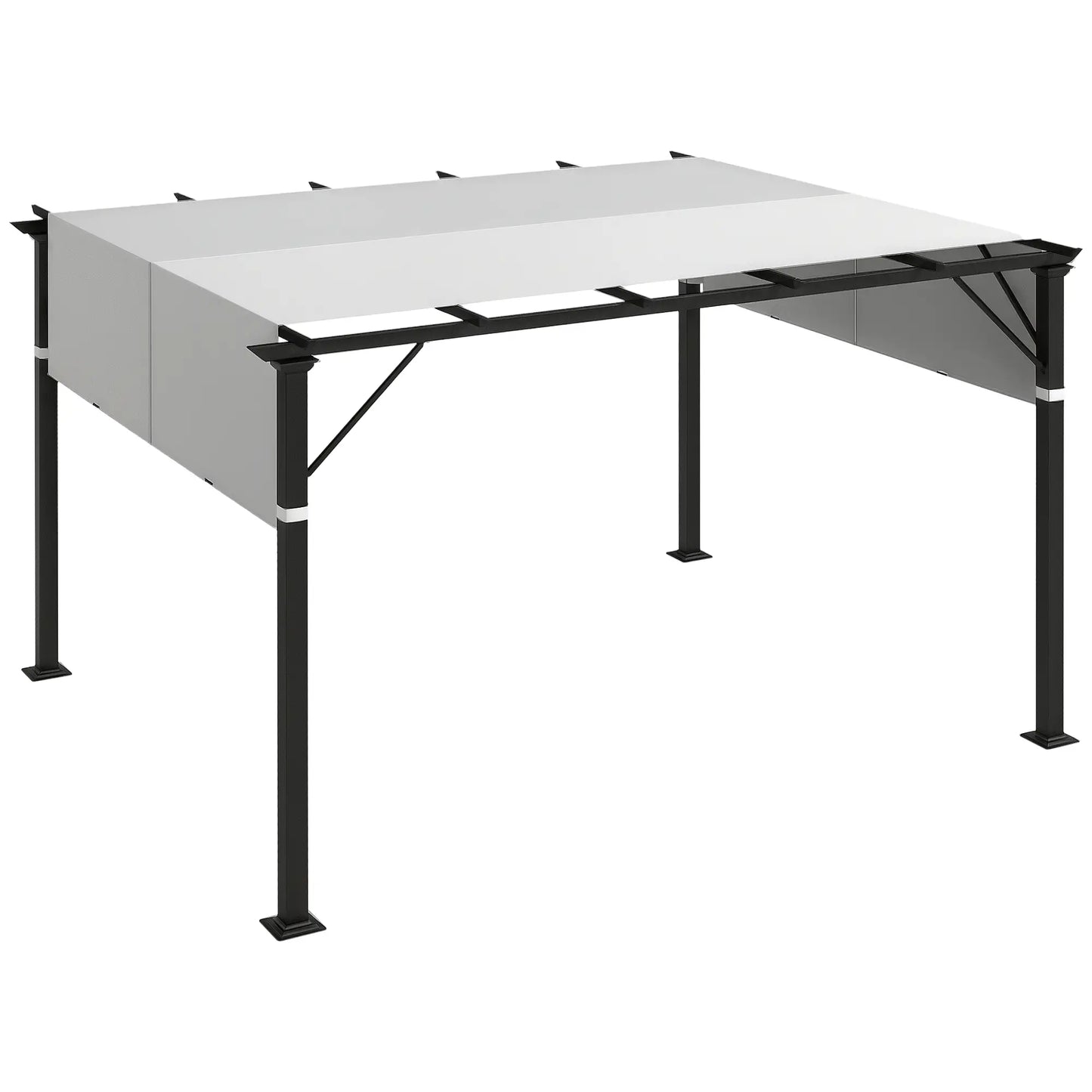 2 Pcs UV Protection Pergola Canopy, 10' x 10', Light Grey Gazebo Canopy Replacement at Gallery Canada