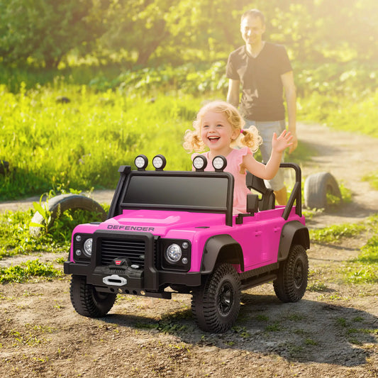 Kids Ride On Truck with Remote Control, 3 Speed, Pink Electric Toy Cars Pink at Gallery Canada