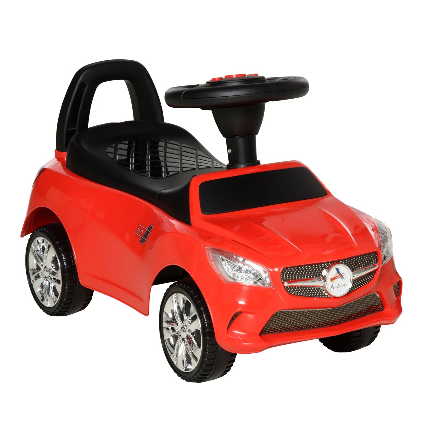 Voiture à pousser pour enfants, jouet de glisse au pied, rouge