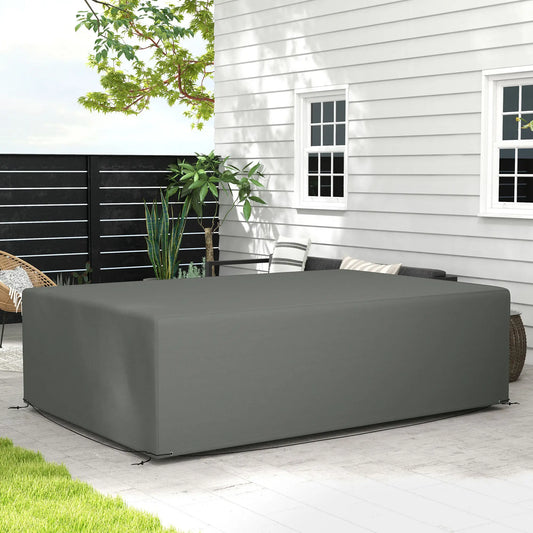 Waterproof Outdoor Sectional Sofa Cover, 97" x 65" x 26", Dark Grey Patio Furniture Covers Dark Grey at Gallery Canada