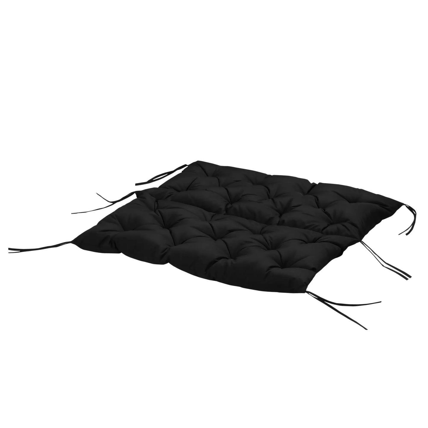 Porch Swing Cushion, Garden Bench Cushion with Backrest, Non-Slip, 39.4" x 38.6", Black Patio Chair Cushions at Gallery Canada