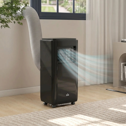 10,000 BTU Mobile Air Conditioner, 440 Sq. Ft., Dehumidifier, Fan, Black Air Conditioner Black at Gallery Canada