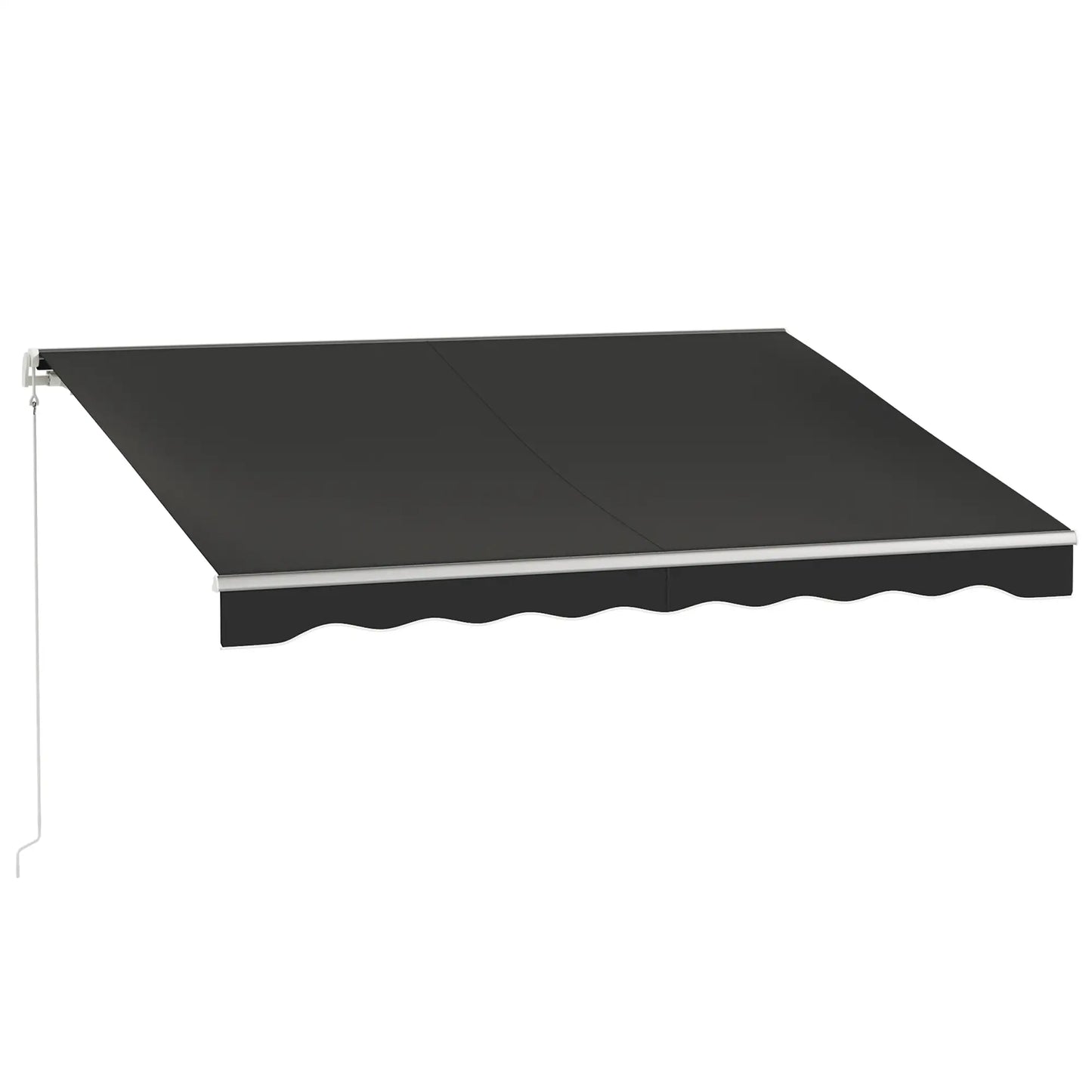 10' x 8' Electric Retractable Awning, UV Protection, Black Deck Awnings at Gallery Canada