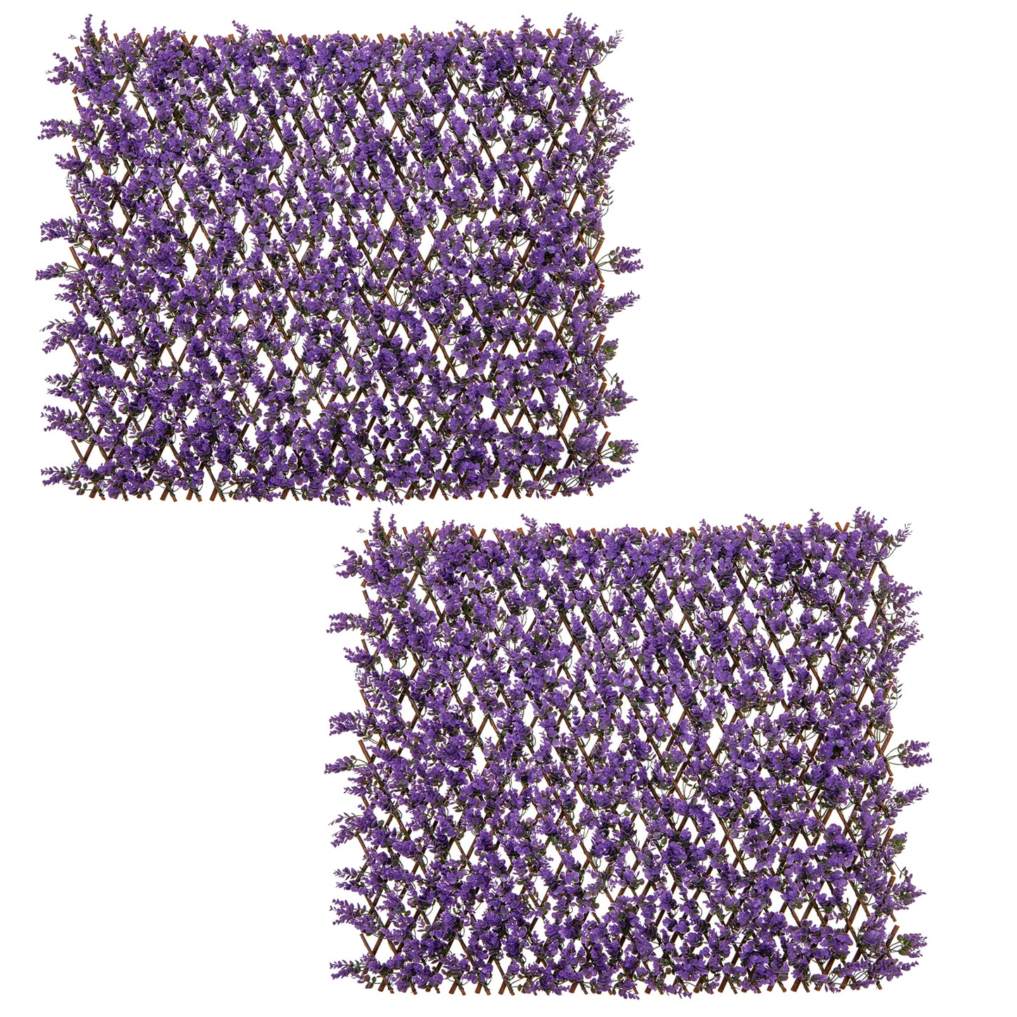 Expandable Fence Privacy Screen, Faux Eucalyptus Fencing Panel, Purple Decorative Fencing & Flooring at Gallery Canada