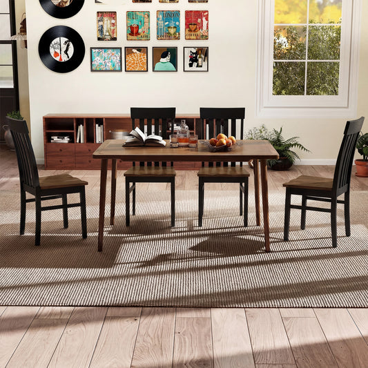 Set of 2 Armless Kitchen Dining Chairs, Black Dining Chairs Black at Gallery Canada