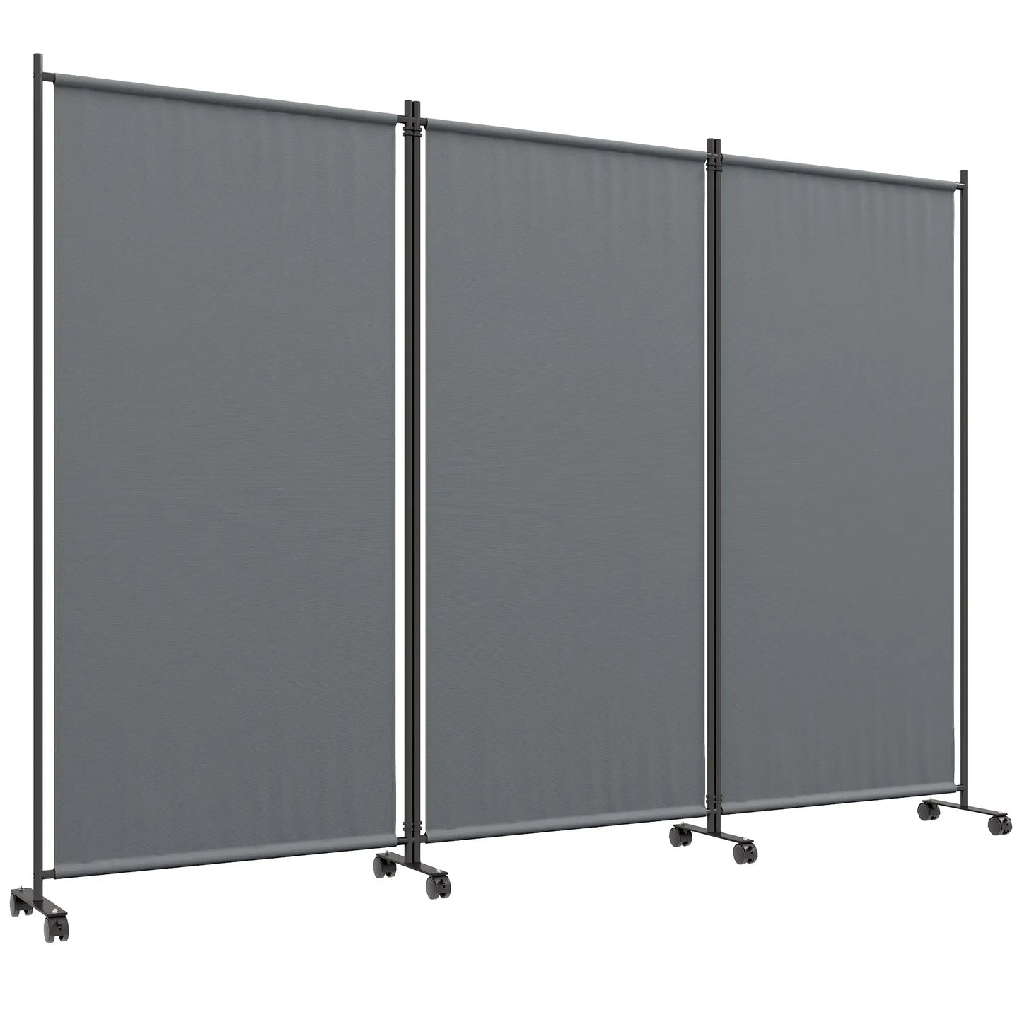 Folding Room Divider with Wheels, Privacy Screen, 6ft Tall Side Awnings at Gallery Canada