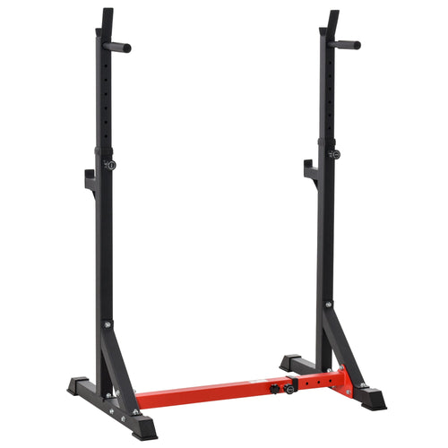 Steel Height and Base Adjustable Barbell Squat Rack and Bench Press