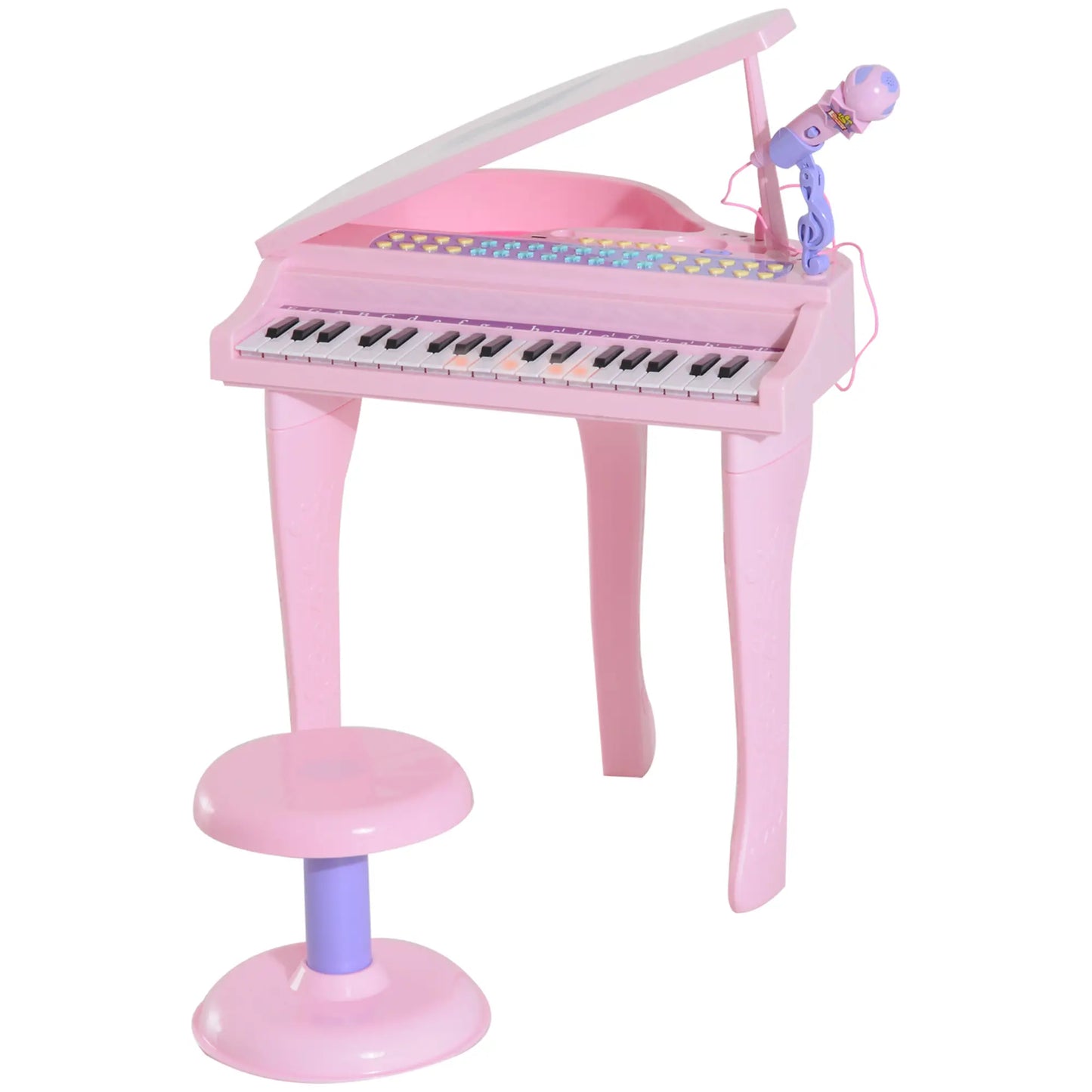 Mini Electronic Piano, 37 Key Keyboard, Kids Toy with Microphone, Pink Electronic Musical Pianos at Gallery Canada