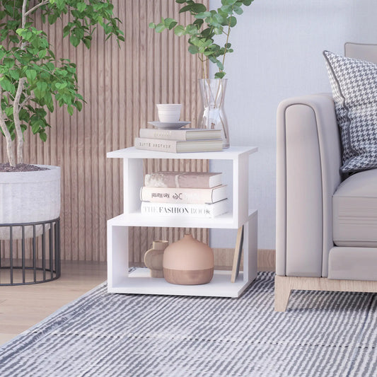 Slim Nightstand, Bedside Stand for Small Spaces Side Tables White at Gallery Canada
