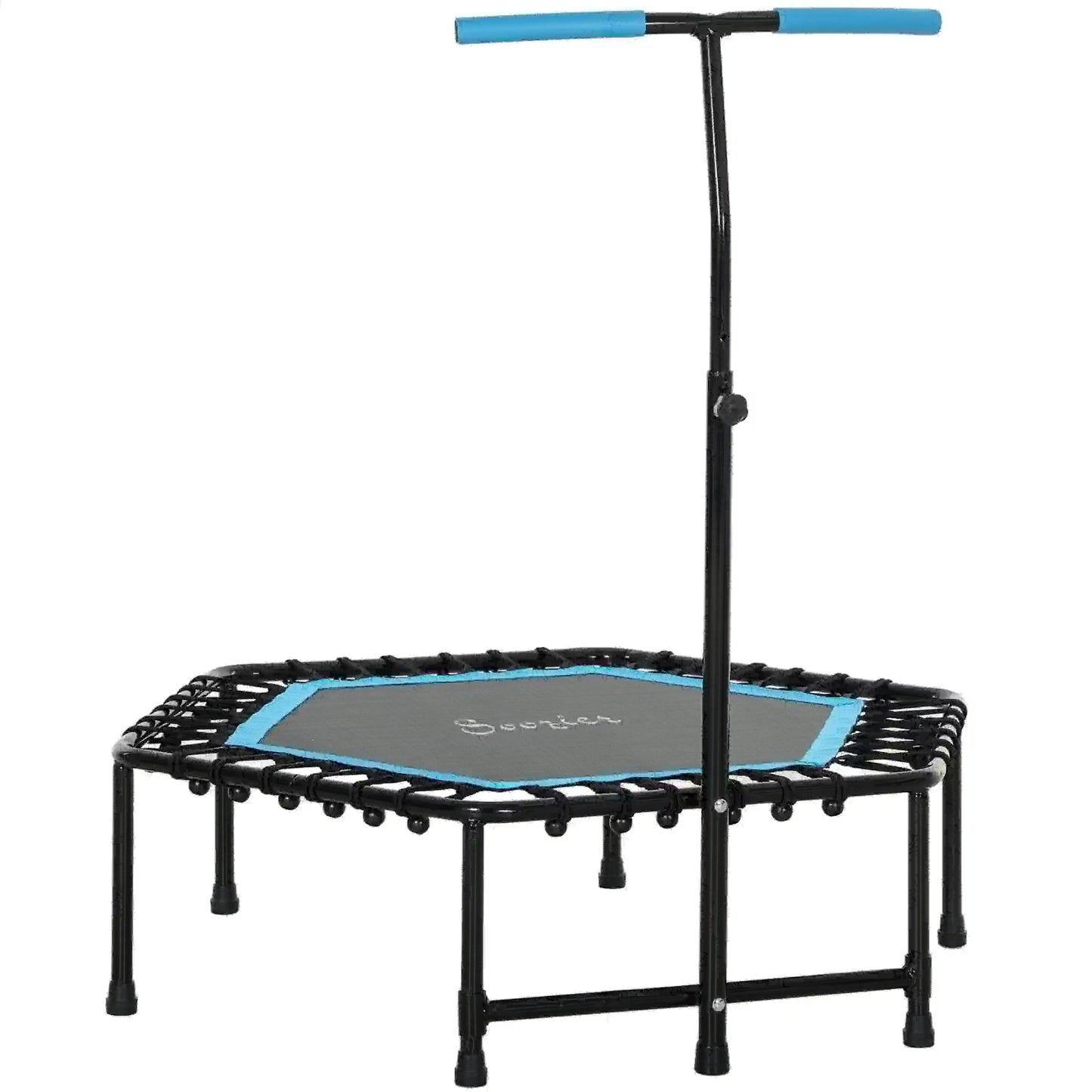 45" Rebounder Trampoline for Adults, Adjustable Handle, Blue Trampolines at Gallery Canada