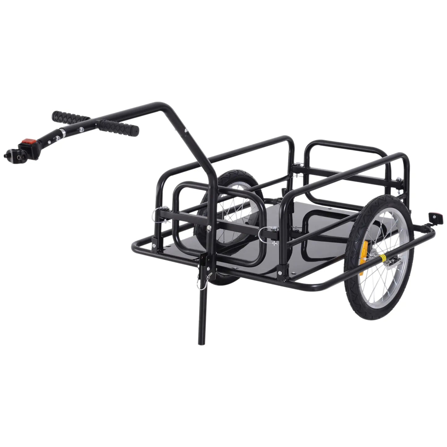 Folding Bicycle Cargo Trailer, Bike Cart Carrier, Hitch, Black Bike Cargo Trailers at Gallery Canada