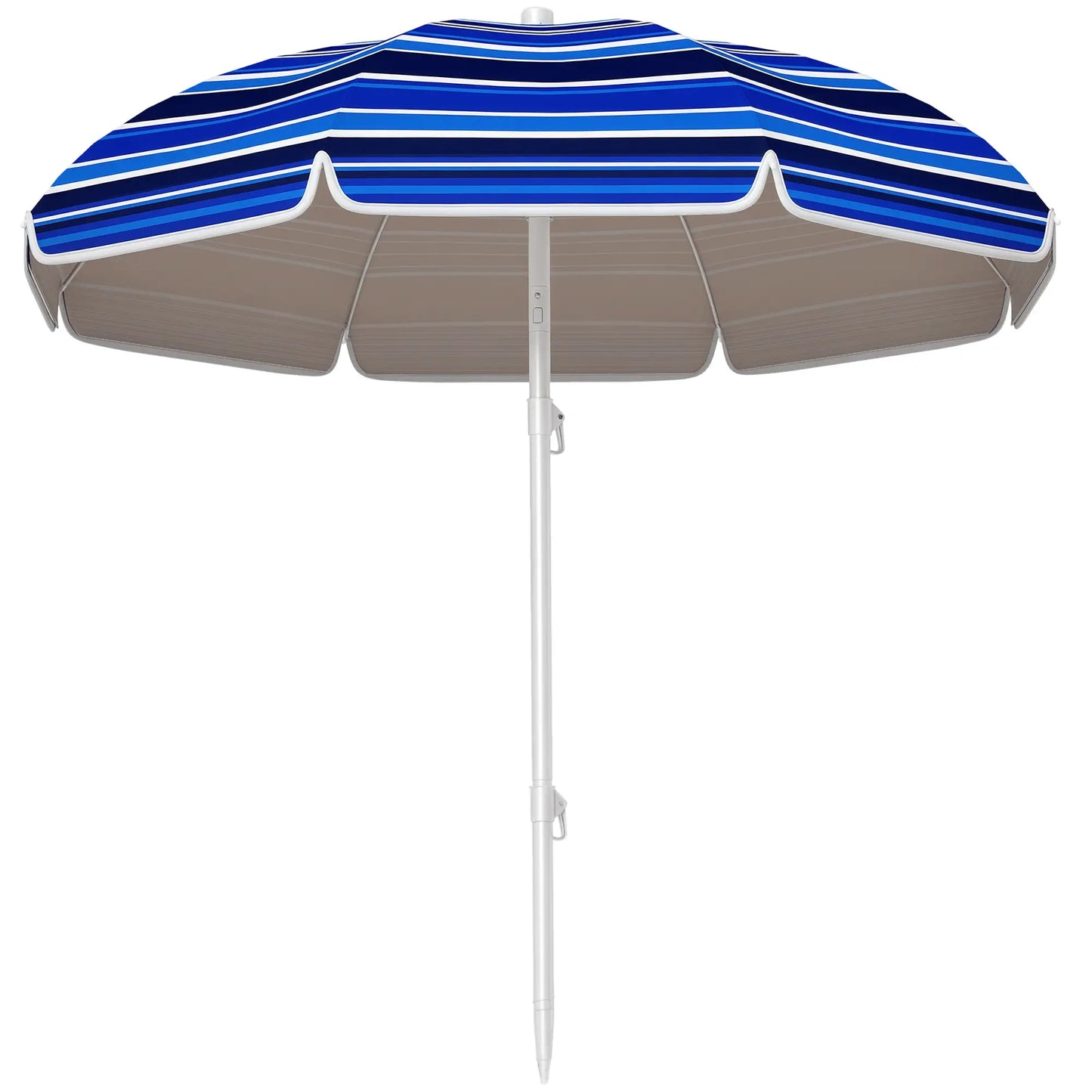 70.9" Dia. Portable Beach Umbrella, UV 50+ Adjustable Tilt, Multicolor Beach Umbrellas at Gallery Canada