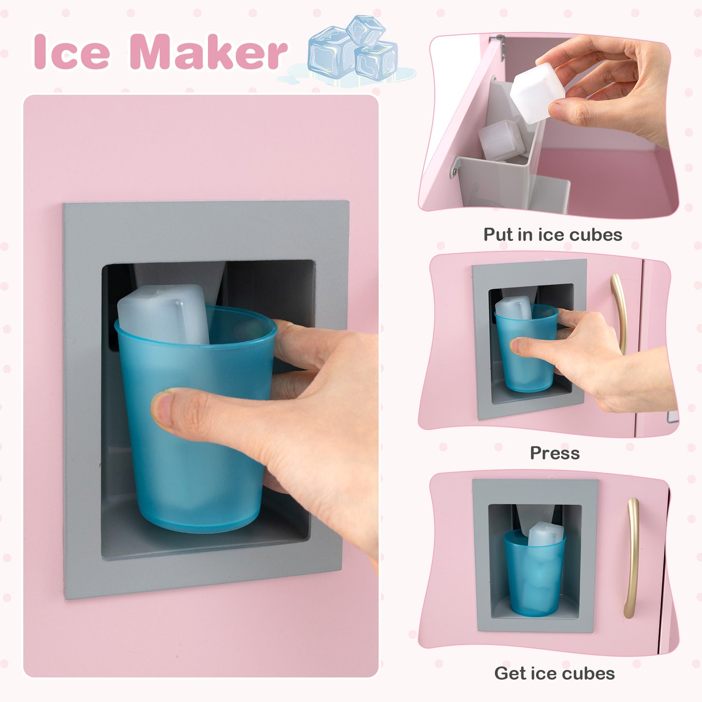 Toddler Pretend Play Kitchen, 3-6 Years Old, Light Pink Play Kitchen Sets at Gallery Canada