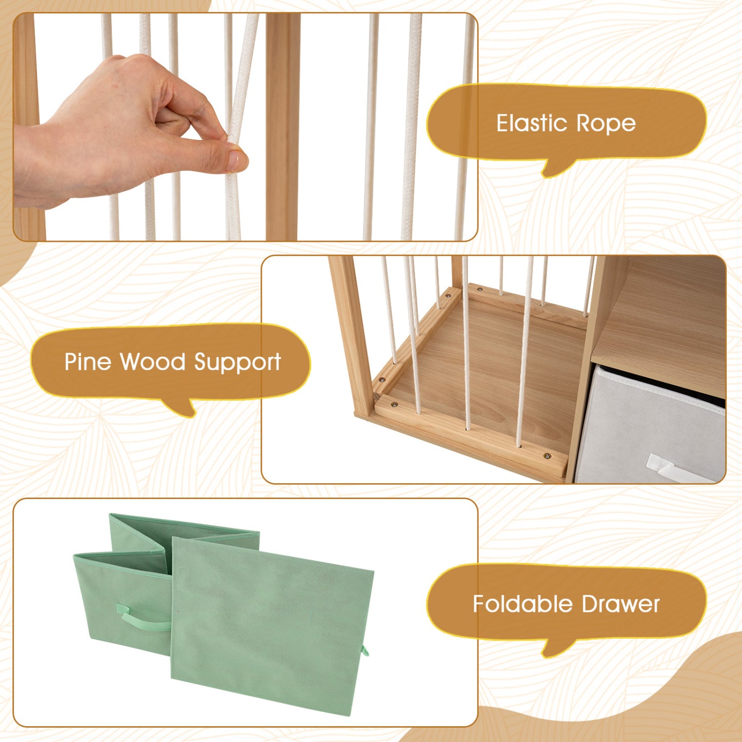 Toy Storage Organizer with Shelves, Natural Kids Storage at Gallery Canada