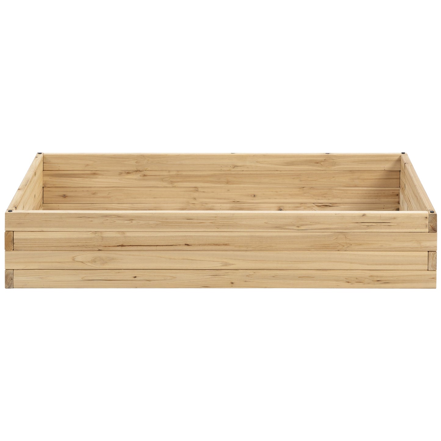 47" x 24" x 9" Raised Garden Bed, Outdoor Wooden Planter Box for Growing Vegetables, Flowers, Fruits, Herbs, and Succulents, Easy Assembly at Gallery Canada
