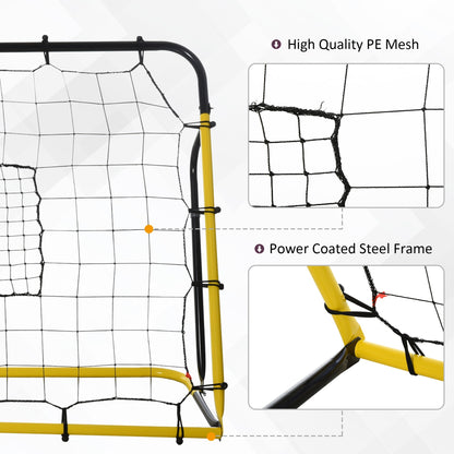 6 x 4 ft Rebound Net Soccer Goal with 5 Angle Adjustable for Soccer Baseball Basketball Training at Gallery Canada