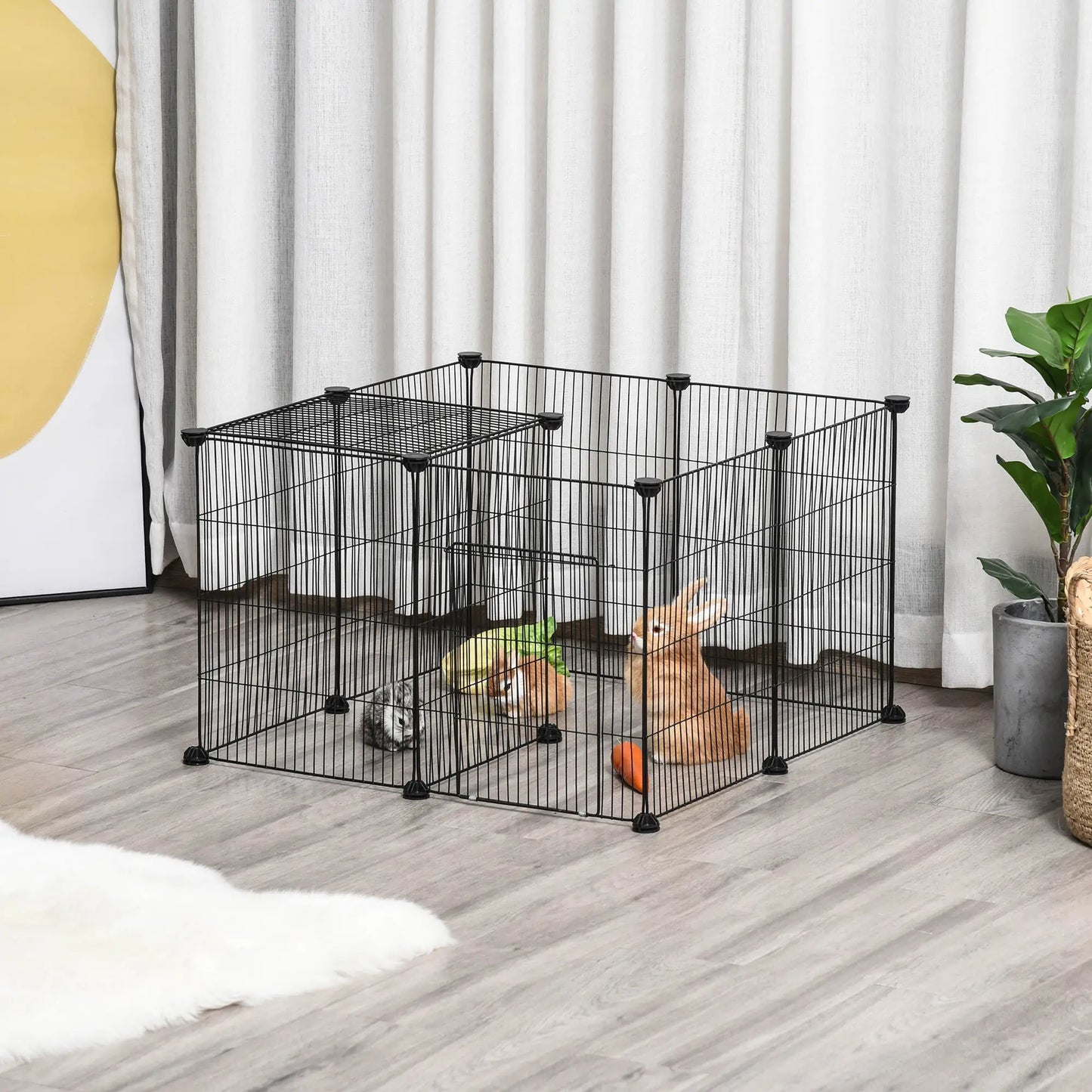 Small Animal Cage, Bunny Guinea Pig Chinchilla Hedgehog, Portable Pet Enclosure, 22 Panels Houses & Habitats at Gallery Canada