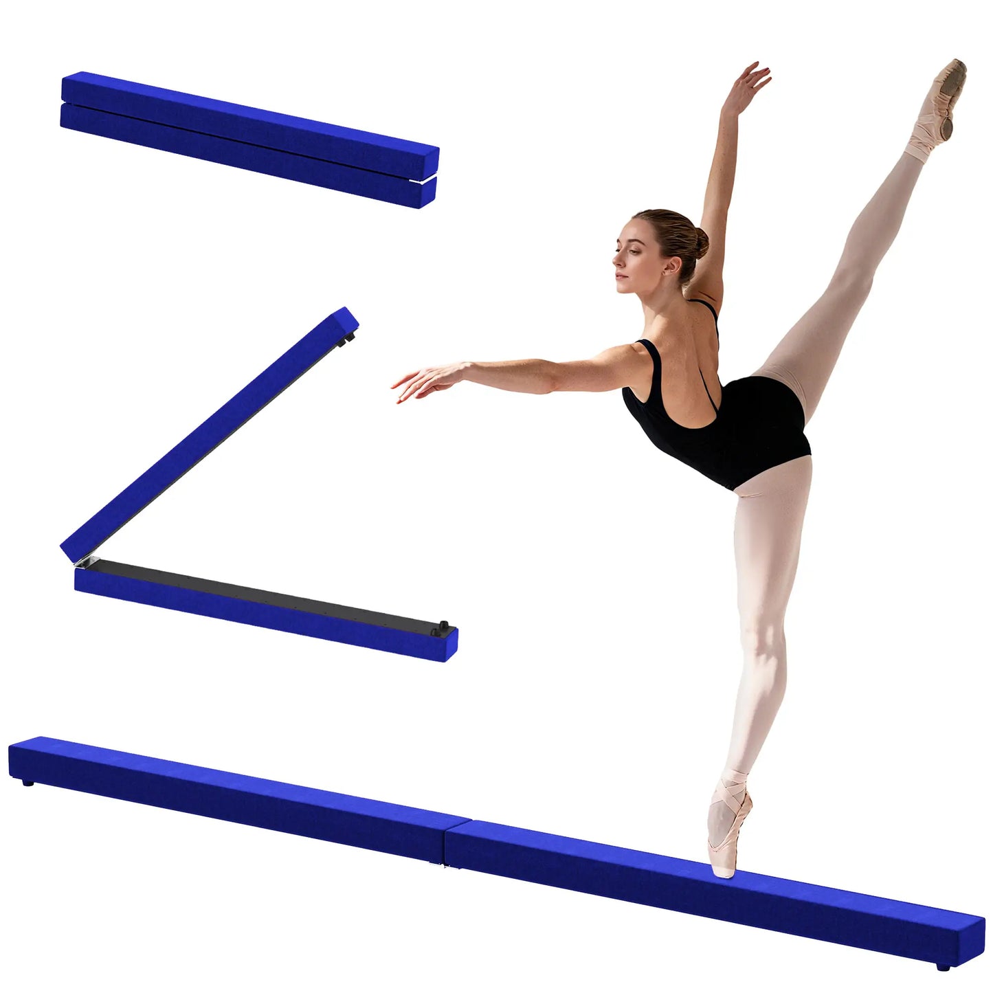 7ft Folding Balance Beam, Gymnastics Beam with Wood Core, Blue Gymnastics Mats at Gallery Canada