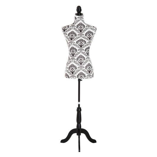 Adjustable Female Dress Form Fashion Mannequin Torso Clothes Display Dressmaker Stand with Base at Gallery Canada