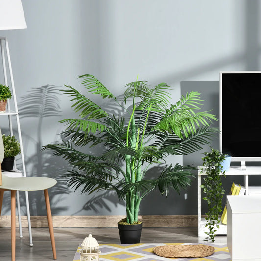 4FT Artificial Palm Tree, Fake Tropical Plant, Green Artificial Trees Green at Gallery Canada