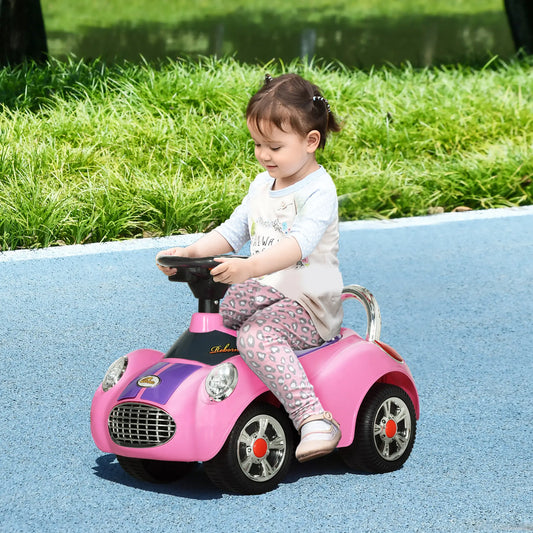 Baby Push Car With Music, Horn, Light, Pink Push Cars for Toddlers Pink at Gallery Canada