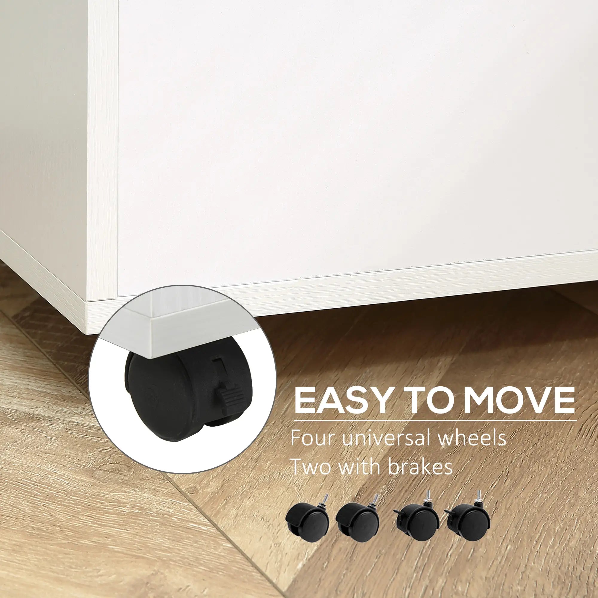 2 Drawer File Cabinet with Lock, Mobile Vertical Filing Cabinet, White Office Cabinets & Cupboards at Gallery Canada