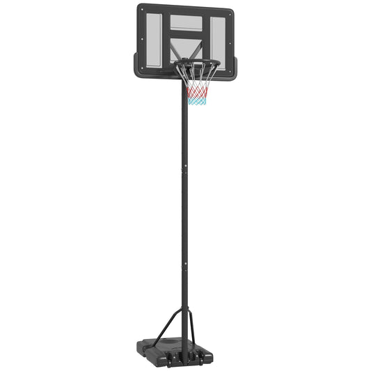 7.5-10FT Portable Basketball Hoop, Dual-use for Swimming Pool or Backyard, Basketball Goal with 43.25" Backboard, Wheels and Fillable Base, for Youth Adults - Gallery Canada