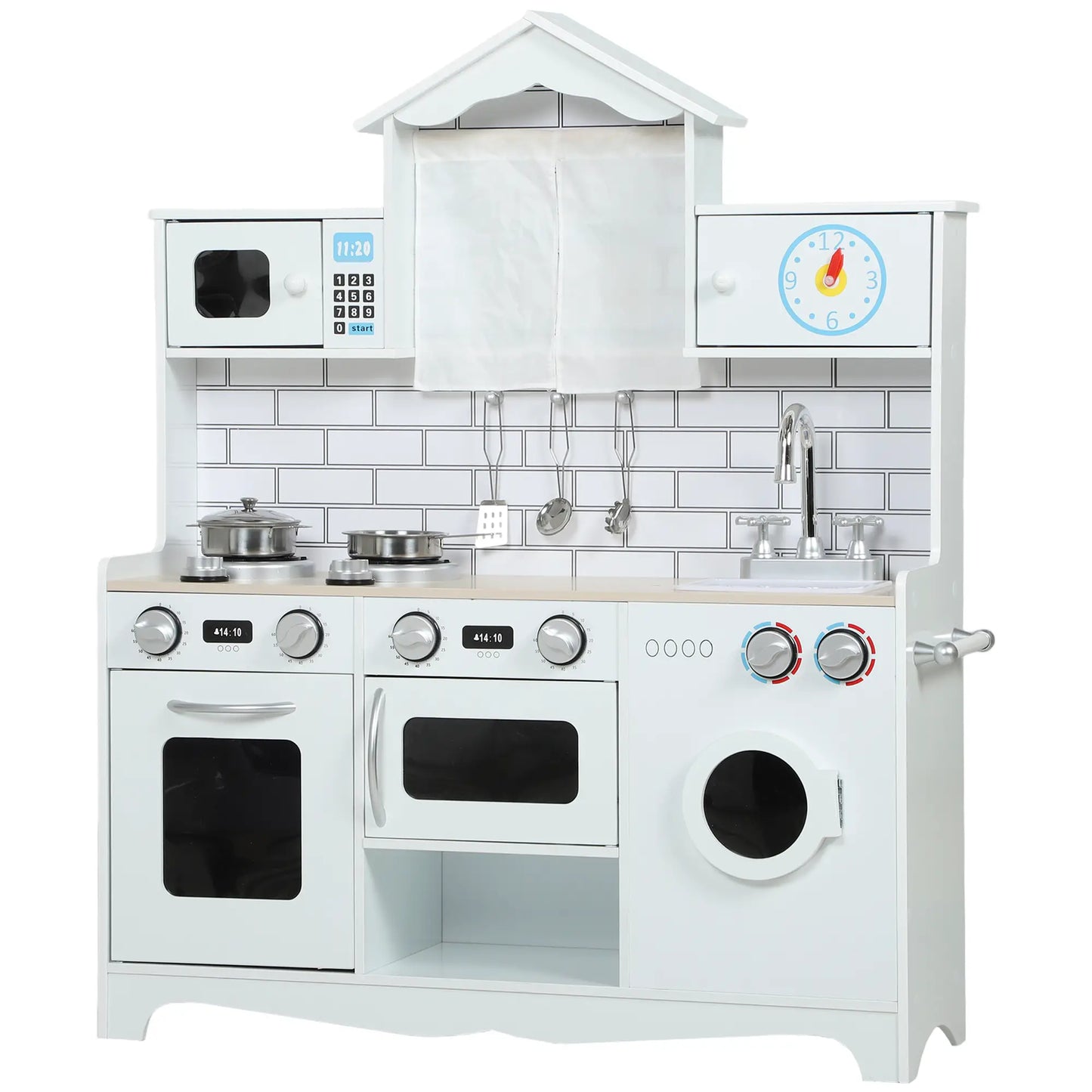 Pretend Play Kitchen for Kids, Ages 3-6 Years, White Play Kitchen at Gallery Canada