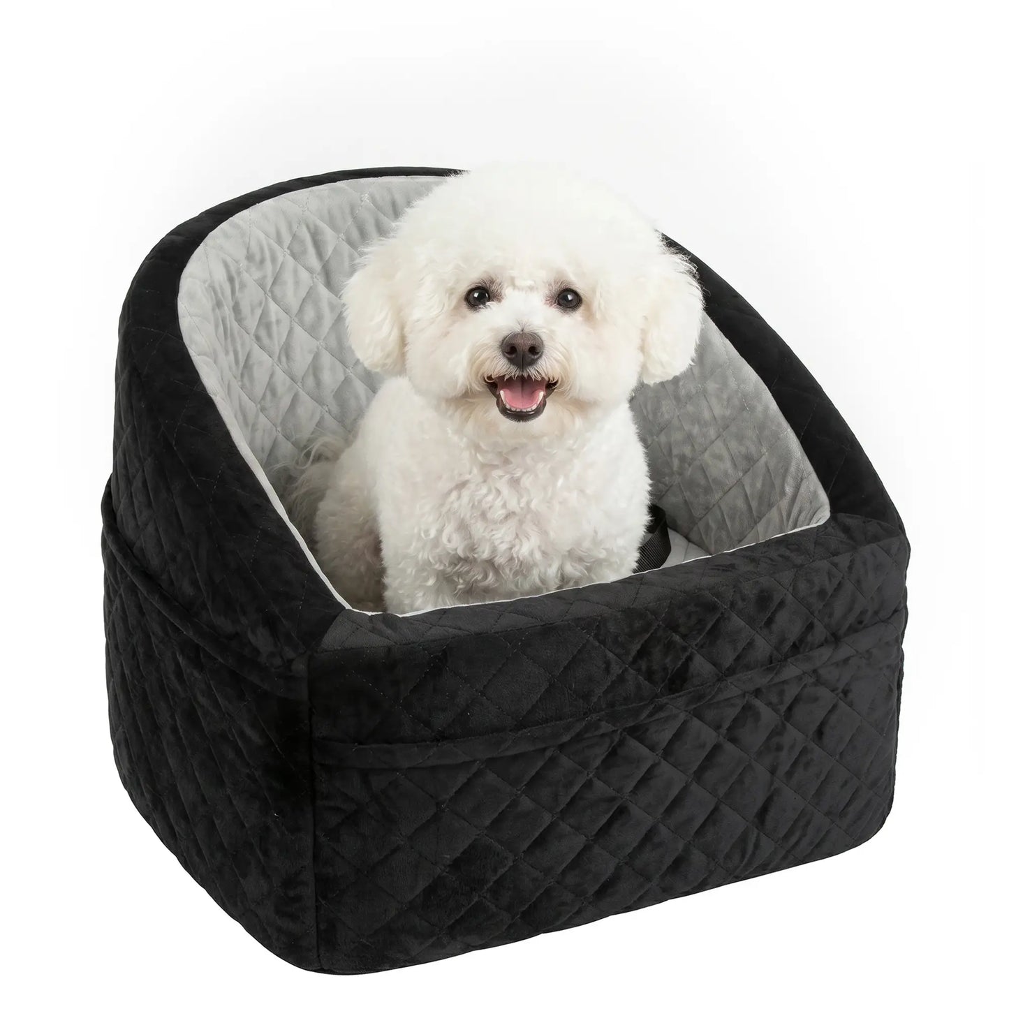 Dog Booster Car Seat Washable, Small Under 10kg, Grey
