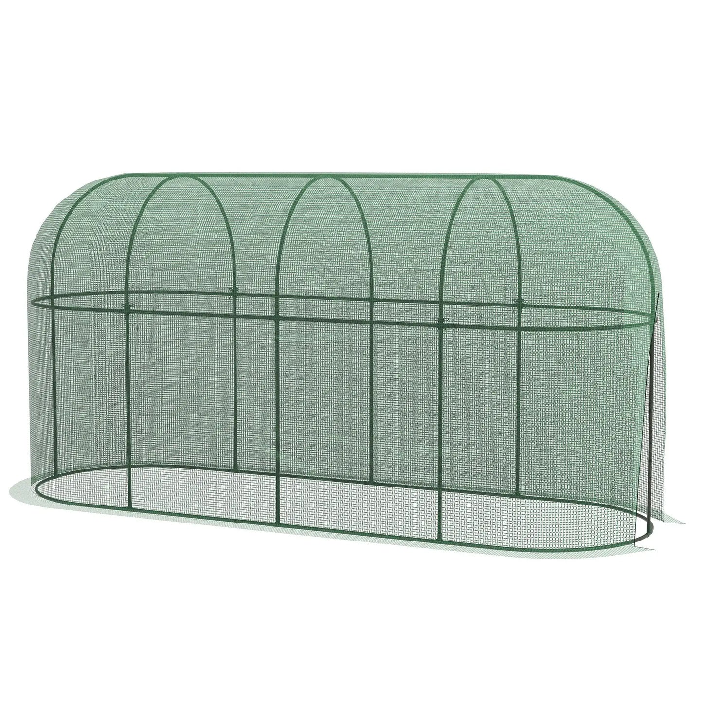 9.8' x 3.3' Plant Protector Tent, Crop Cage, Zipped Door, Ground Stakes Walk In Greenhouses at Gallery Canada