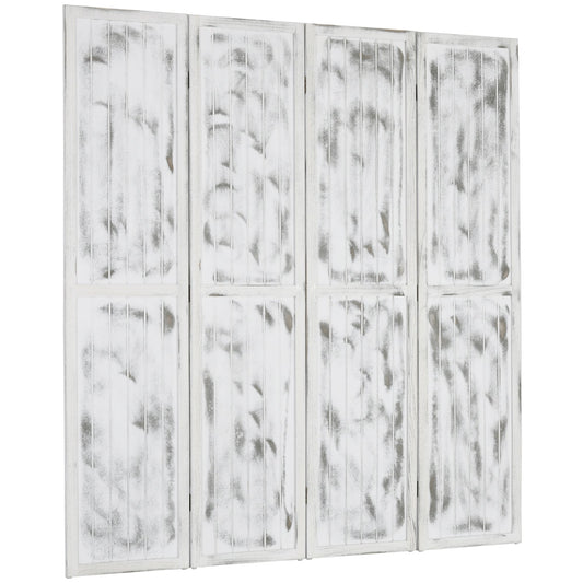 Screen Divider Room Divider Screen with Foldable Design for Indoor Bedroom Office 5.5' Rustic White - Gallery Canada