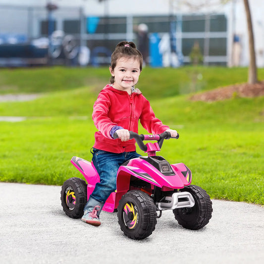 Kids Ride on ATV, 6V Battery Powered, for 18-36 Months, Pink Electric Toy Cars Pink at Gallery Canada