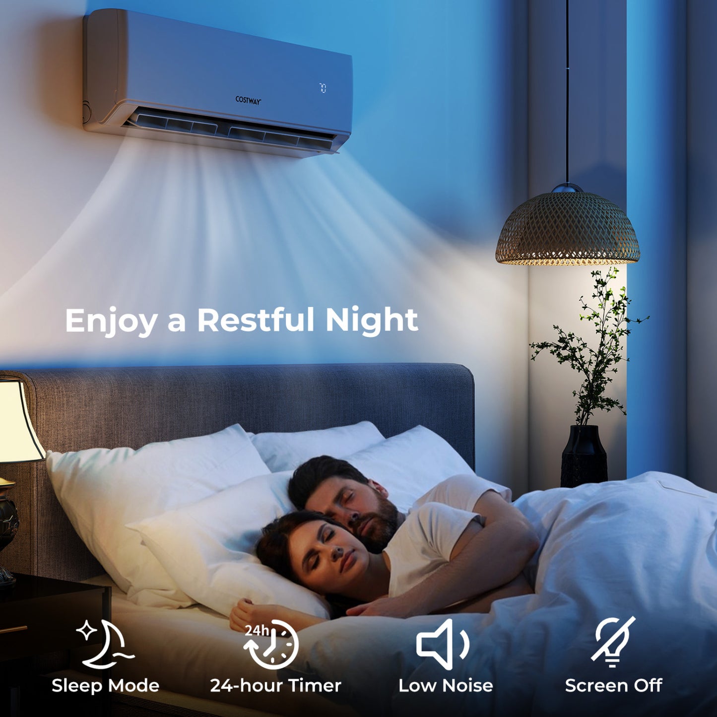 24000 BTU 2 Zone 23 SEER2 Mini Split AC, Heat Pump, WiFi, White Mini Split Air Conditioners at Gallery Canada