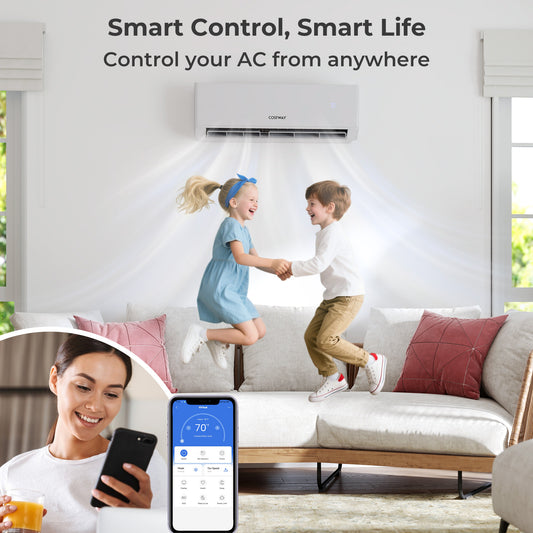 36000 BTU 3 Zone 23 SEER2 Mini Split AC, Heat Pump, 7K + 9K + 24K, White Mini Split Air Conditioners White at Gallery Canada