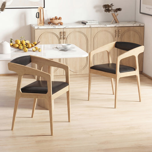 Upholstered Armchairs Set of 2, Natural Dining Chairs Natural at Gallery Canada