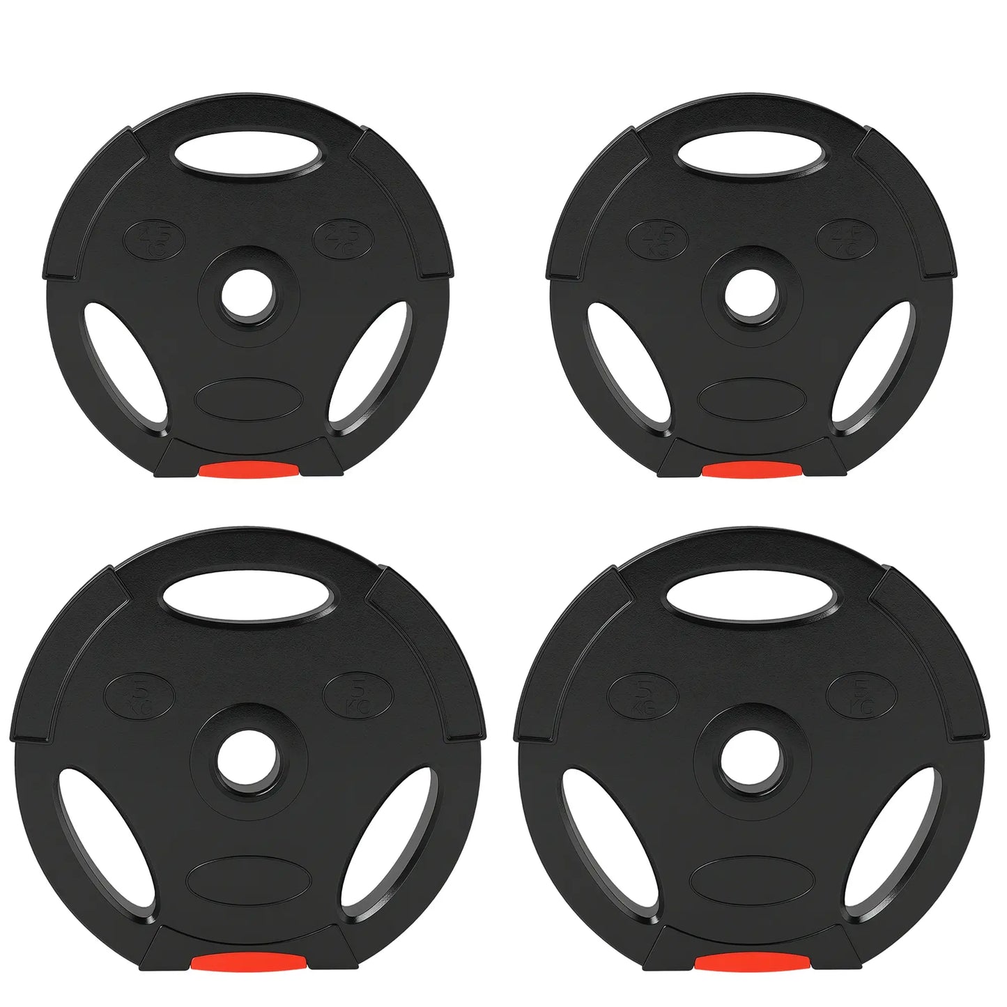 1-Inch Weight Plates, Barbell Weights Set, 2 x 11lbs + 2 x 5.5lbs Dumbbells & Barbells at Gallery Canada