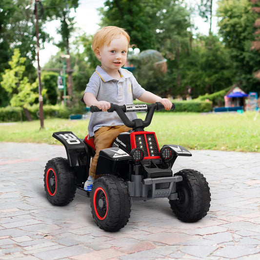 6V Kids ATV Quad, 4 Wheeler Electric Ride On Car, Black Electric Toy Cars Black at Gallery Canada