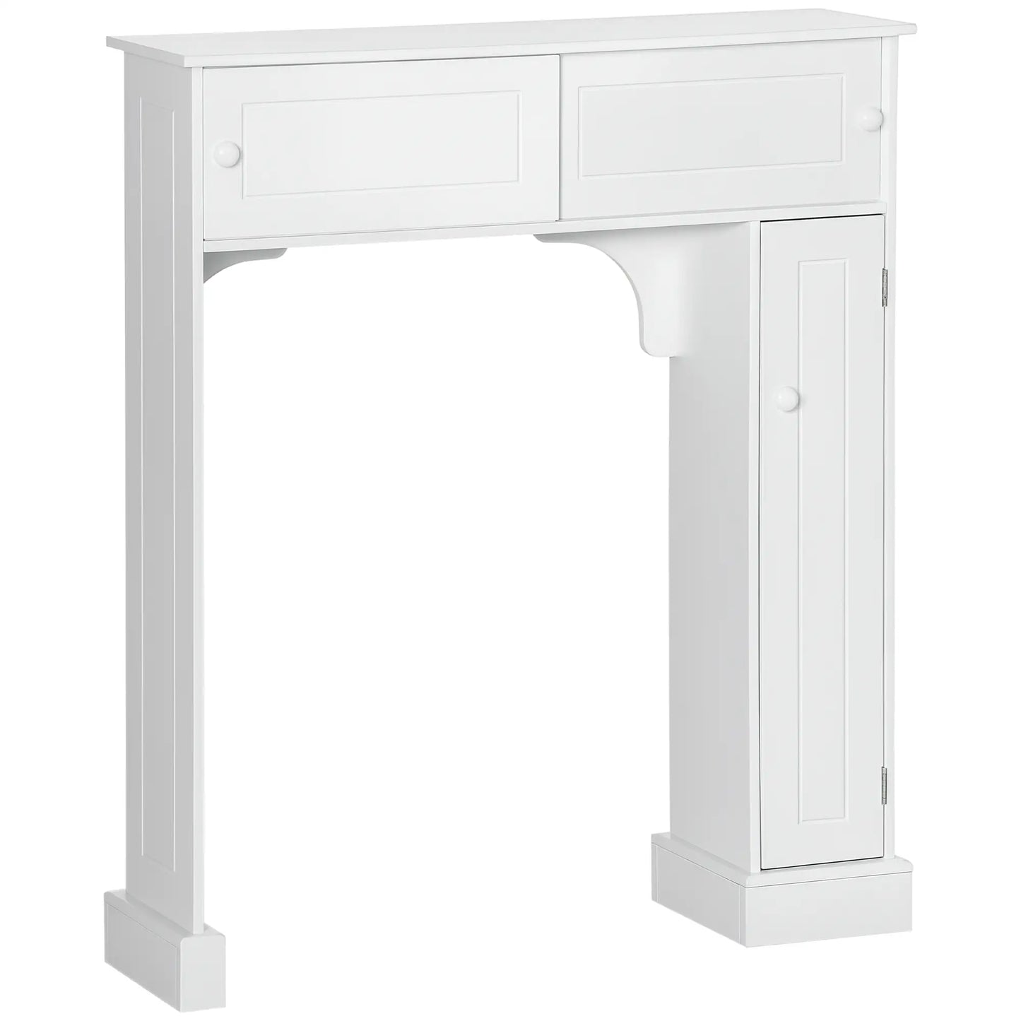 Over Toilet Storage, Bathroom Cabinet, 2 Sliding Doors, 3 Shelves