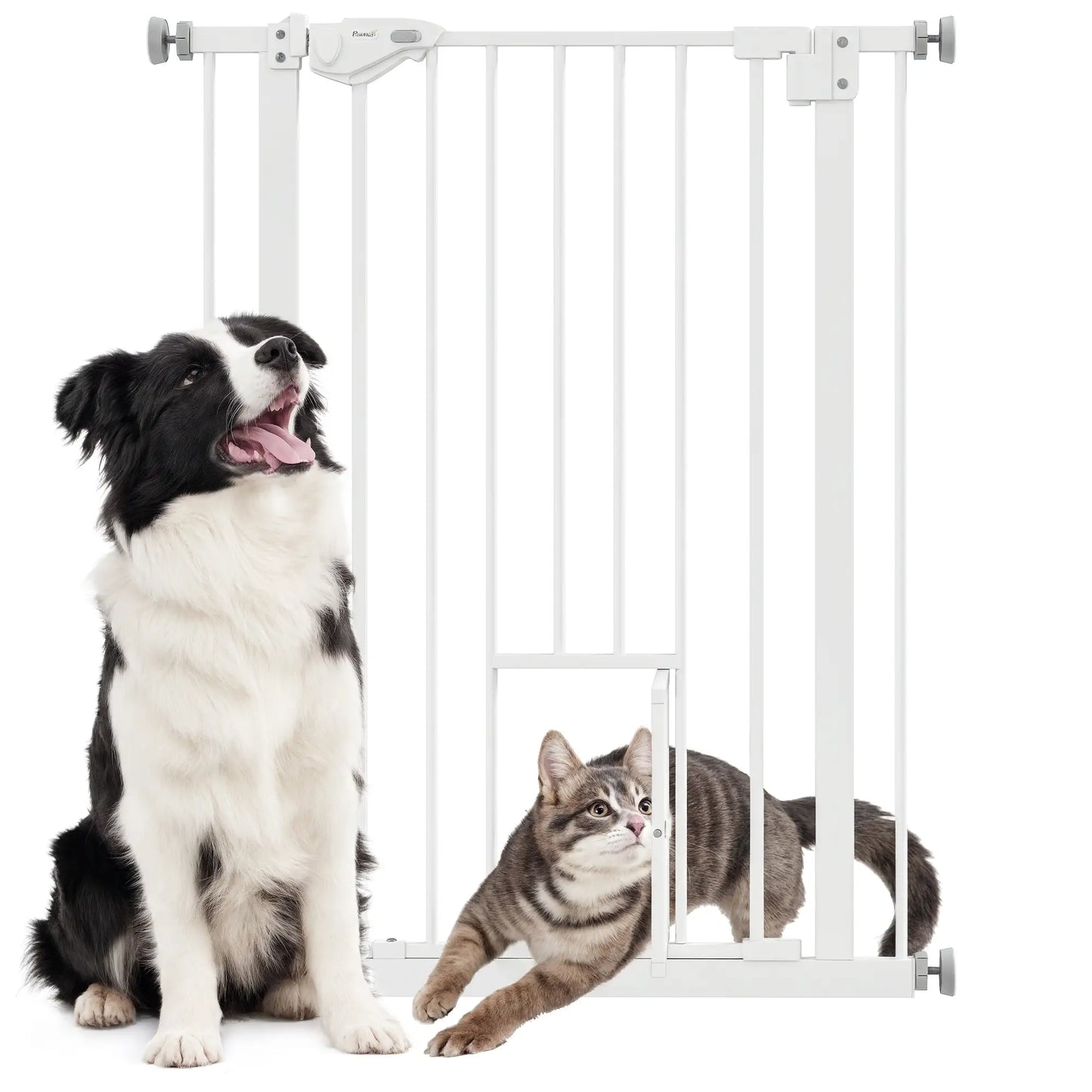 36" Indoor Dog Gate for Doorways, House, Stairs, White Houses, Kennels & Pens at Gallery Canada