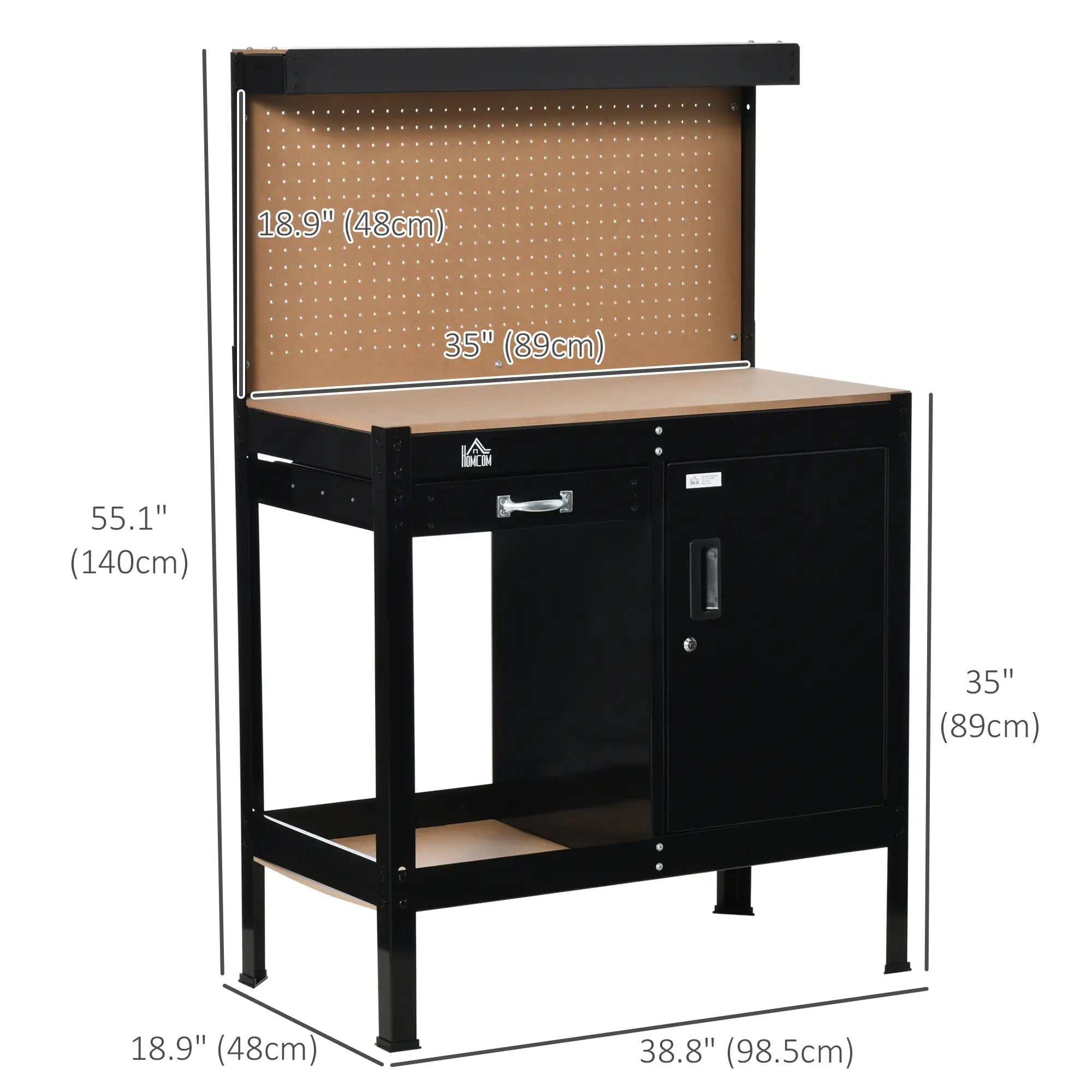 Multipurpose Garage Workbench, Storage Drawer, Peg Board, Lockable Cabinet Office Desks & Work Stations at Gallery Canada