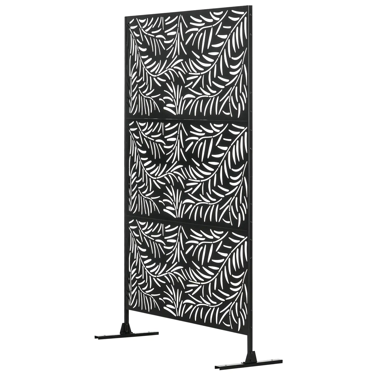 Metal Outdoor Privacy Screen, Willow Branch Style, Freestanding Panel for Garden Deck Pool Side Awnings at Gallery Canada