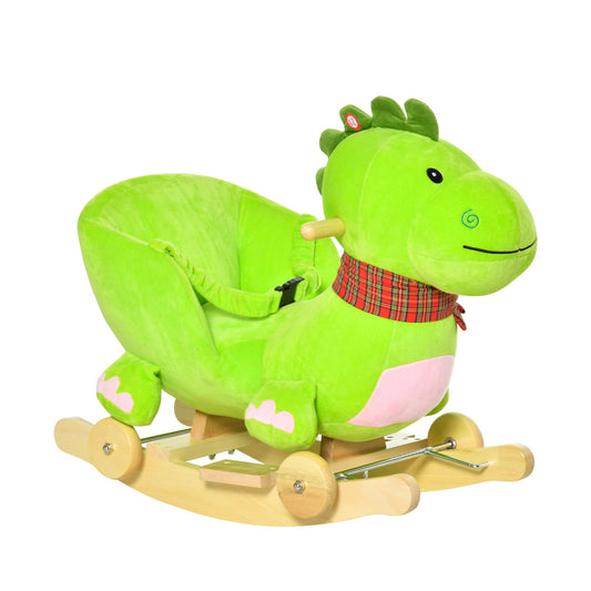 baby rocking horse Kids Interactive 2-in-1 Plush Ride-On Stroller Rocking Dinosaur With Nursery Song Rocking Horse 18+ months - Gallery Canada