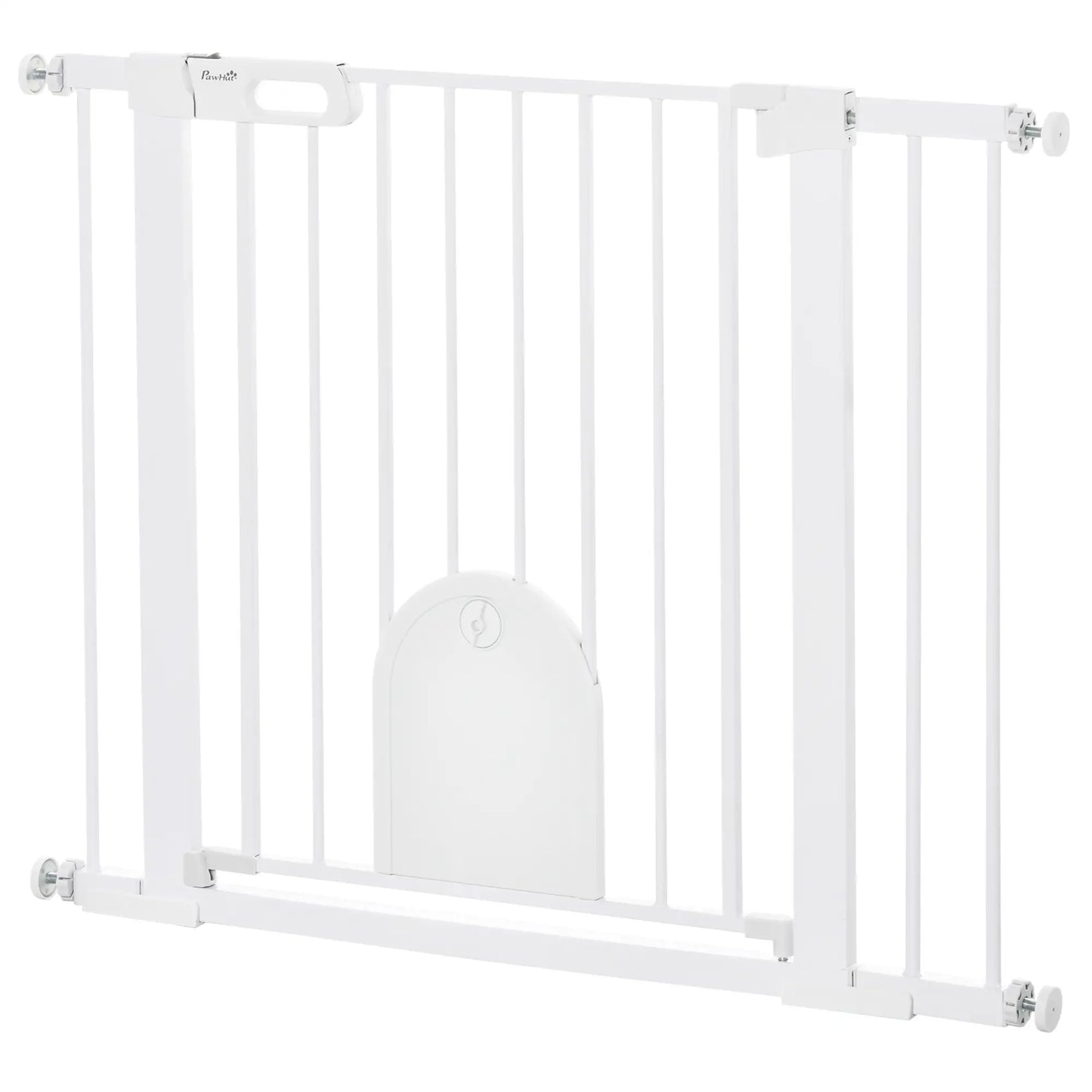 30"-41" Extra Wide Pet Gate, Small Door, 30"H, White Houses, Kennels & Pens at Gallery Canada